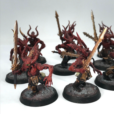 Custom Daemons Of Khorne Bloodletters Chaos - Warhammer Age of Sigmar C2499