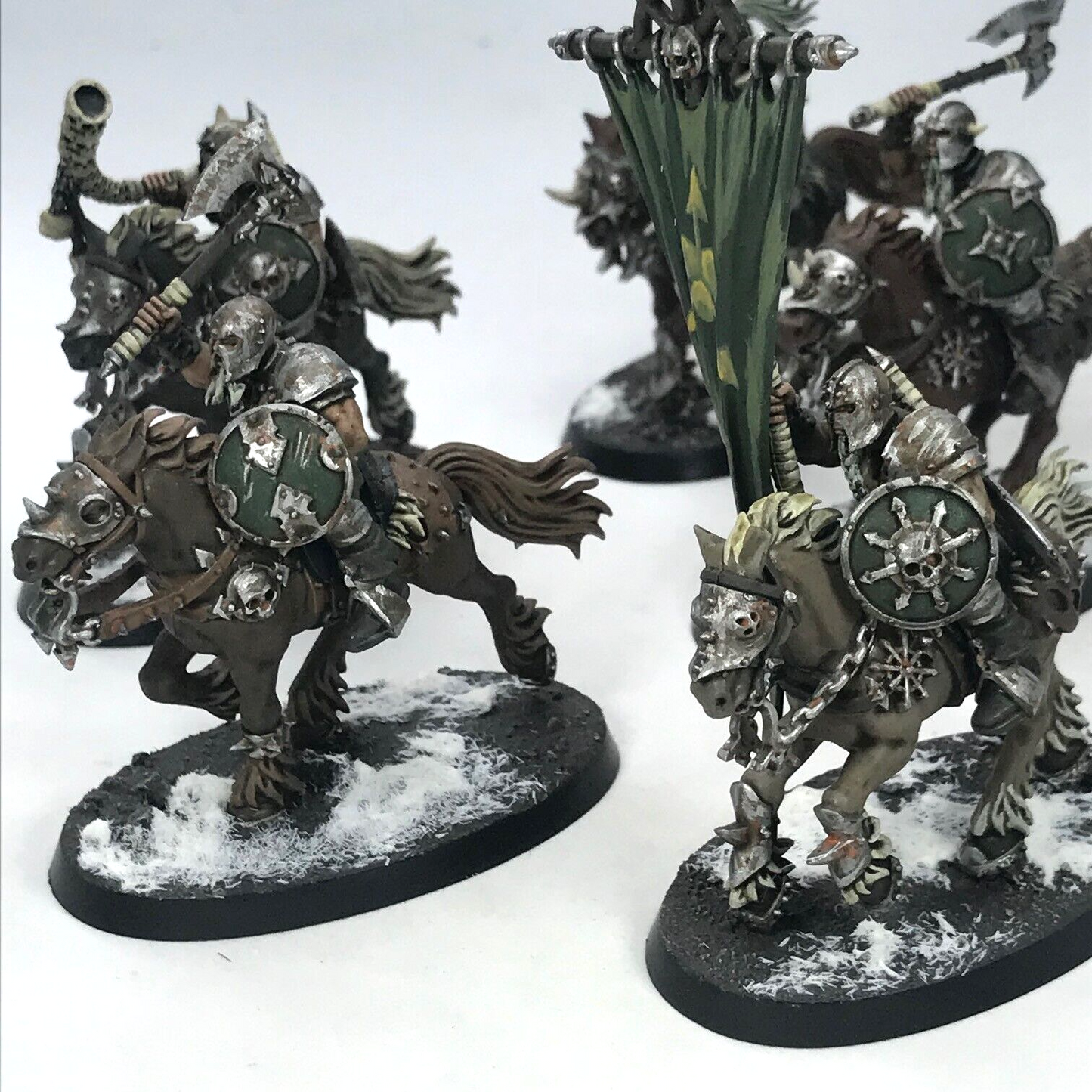 Nurgle Chaos Marauder Knights - Painted - Warhammer Age of Sigmar C2447