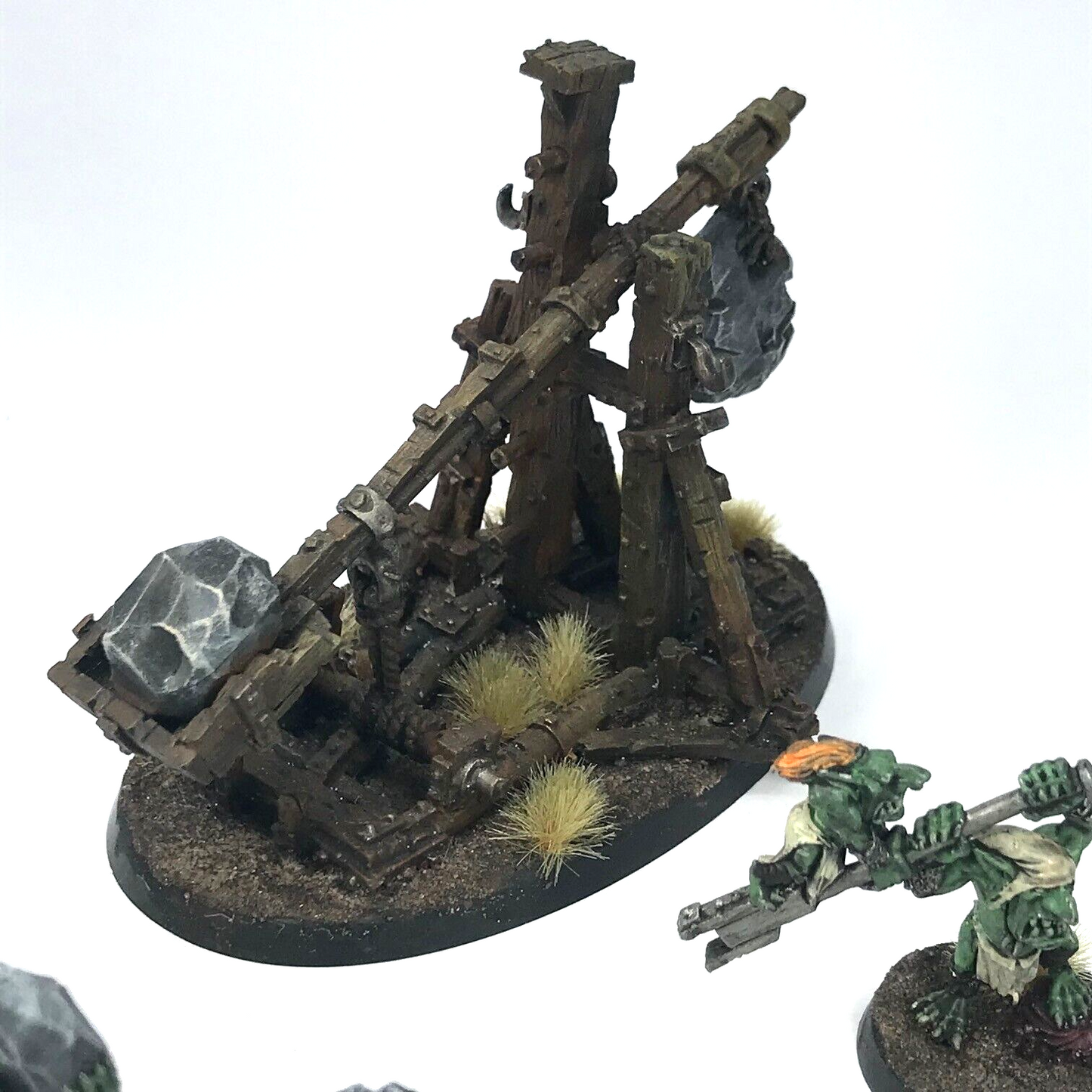 Metal Orc Goblin Rock Lobba Catapult - Painted - Warhammer Age of Sigmar C2631