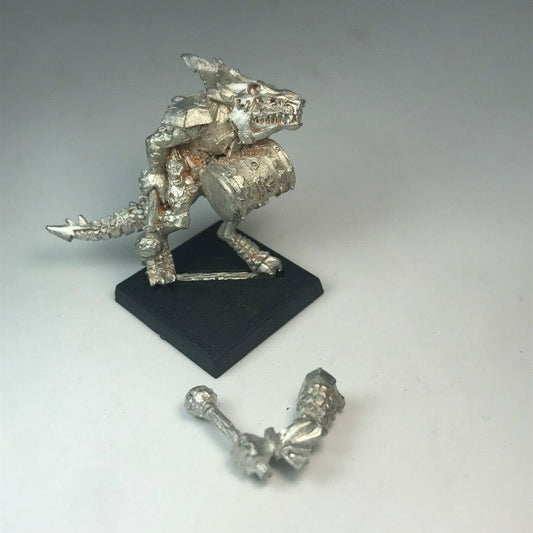 Metal Saurus Temple Guard Musician Command Lizardmen - Warhammer Fantasy X7163