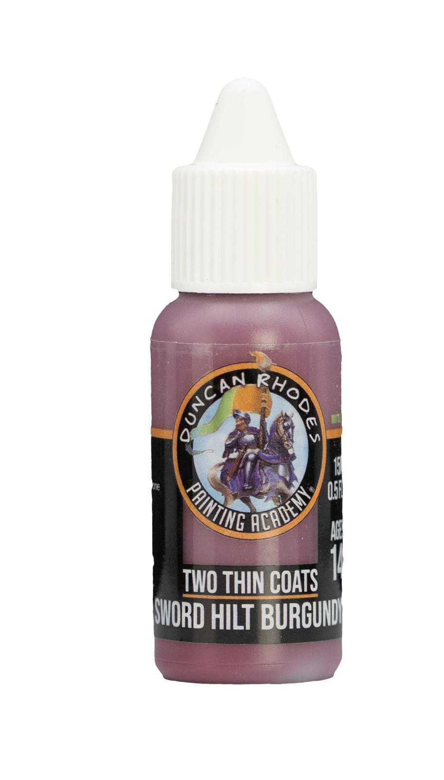 Sword Hilt Burgundy Two Thin Coats Paints Duncan Rhodes Painting Academy - 15ml