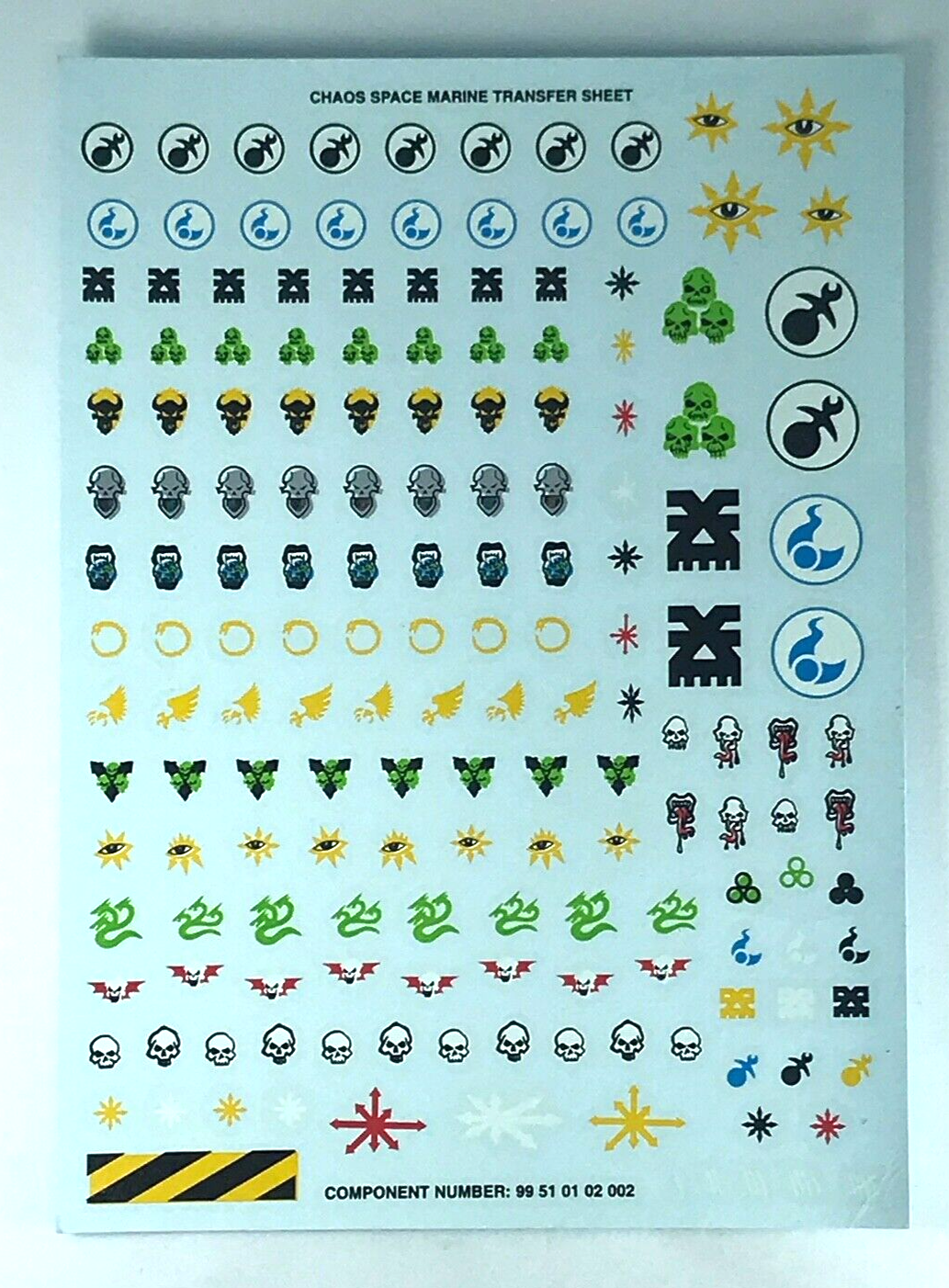 Classic Chaos Space Marine Transfer Sheet Decal - Warhammer 40K T27