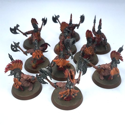 Vulkite Berzerkers Fyreslayer Dwarfs - Painted - Warhammer Age of Sigmar C3019