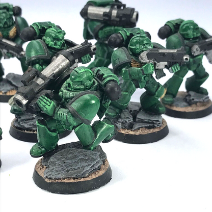 Classic Space Marine Dark Angels Tactical Squad - Painted - Warhammer 40K C3761