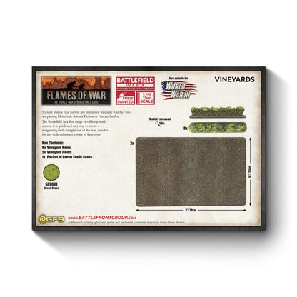 Pre-order: Italian Vineyards - Late War - Battlefront Miniatures - Brand New