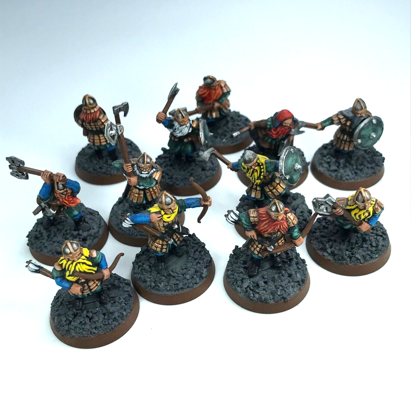 Dwarf Warriors LOTR - Painted - Warhammer / Lord of the Rings C3263