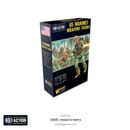 US Marines Weapons Teams - Warlord Games Bolt Action Miniatures