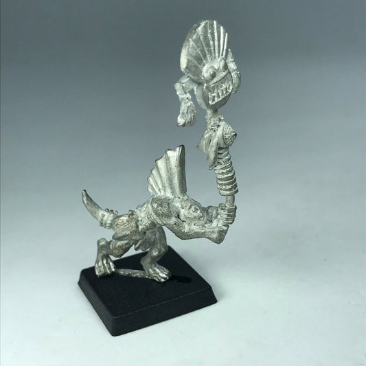 Metal Skink Command Standard Bearer Lizardmen - Warhammer Fantasy X7063