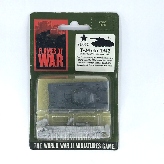 WW2 Soviet T-34 Tank Obr 1942 Blister - Flames of War C2334