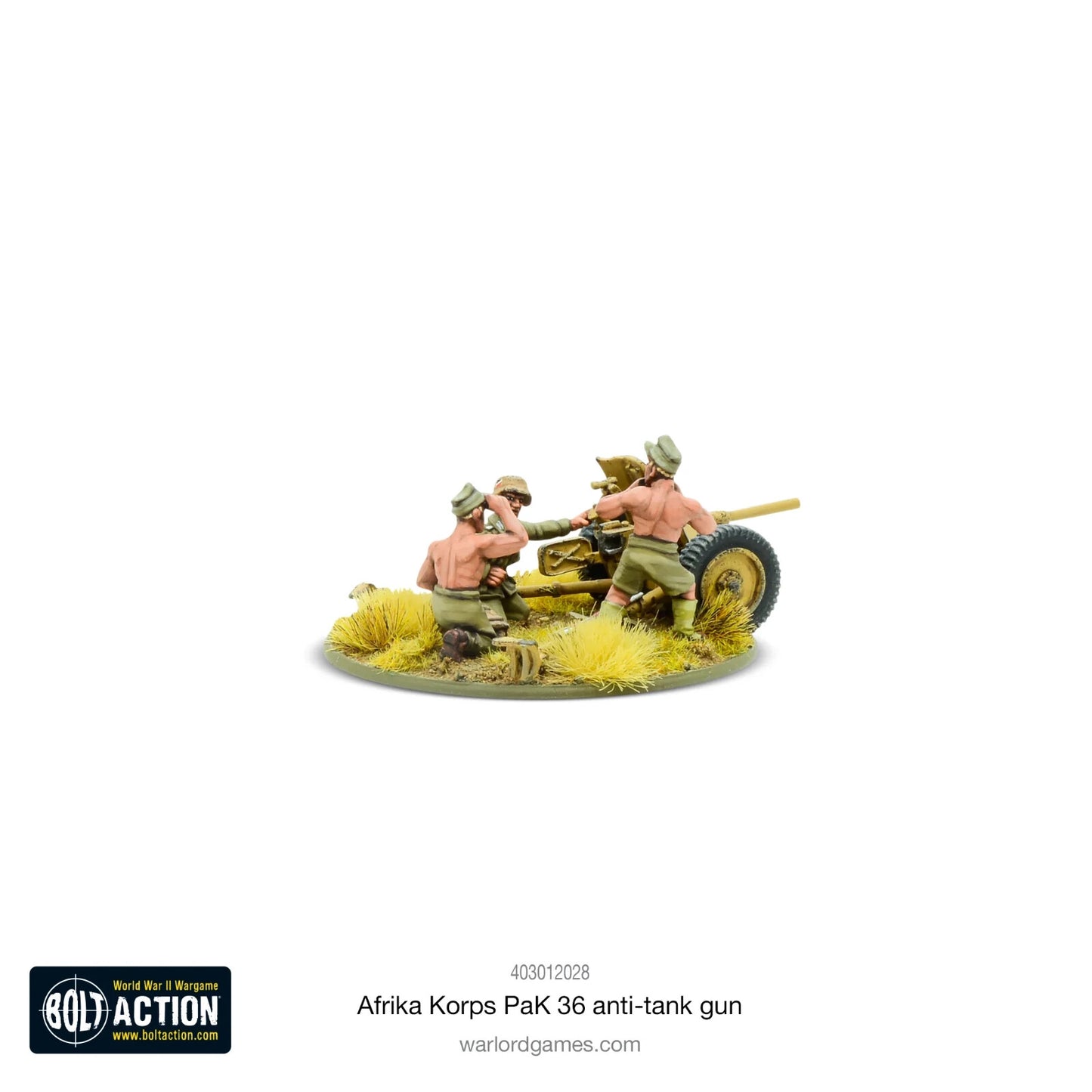 Afrika Korps PAK 36 Light Anti-Tank Gun - Warlord Games Bolt Action Miniatures
