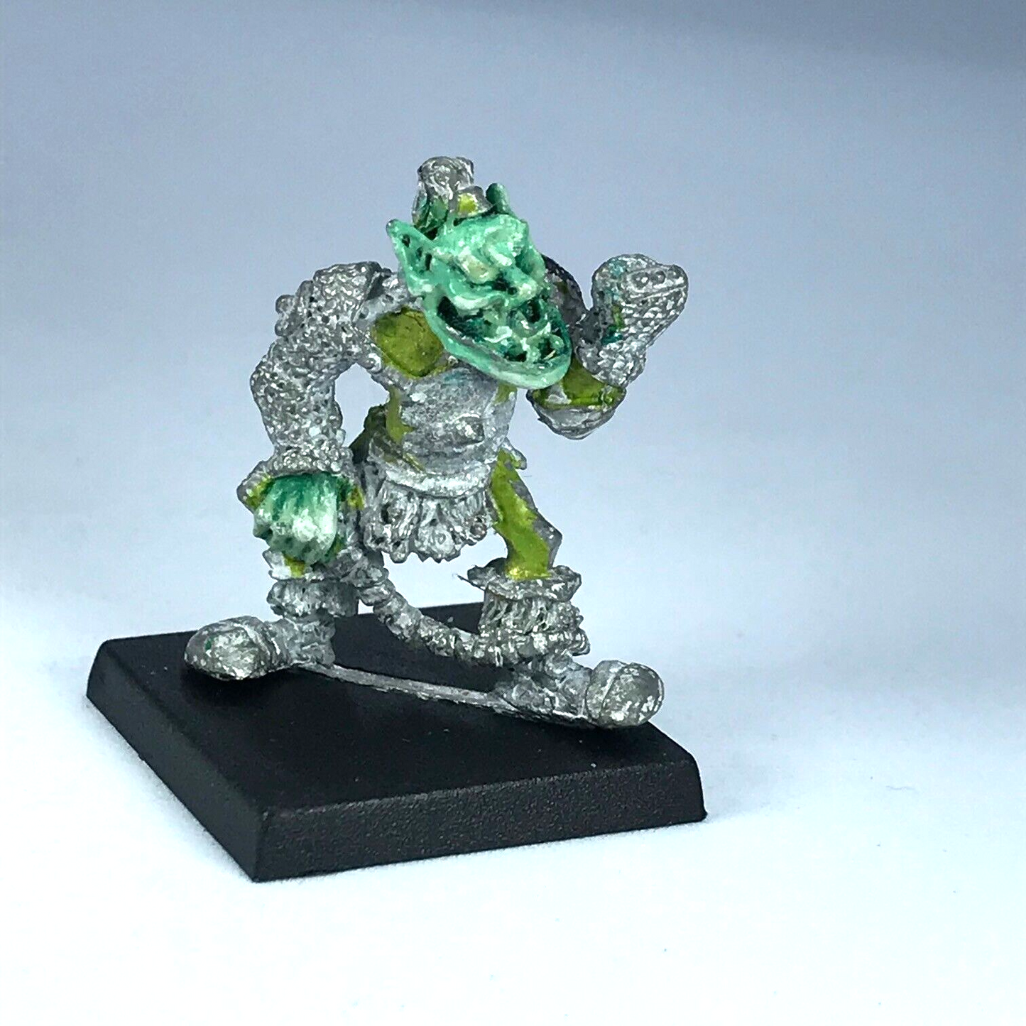 Classic Armoured Orc Warrior Dated 1985 Orcs Goblins - Warhammer Fantasy X13155