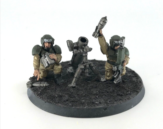 Imperial Guard Cadian Mortar Team Astra Militarum - Painted Warhammer 40K C4399