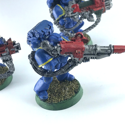 Classic Space Marine Ultramarine Devastator Squad Painted - Warhammer 40K X5847