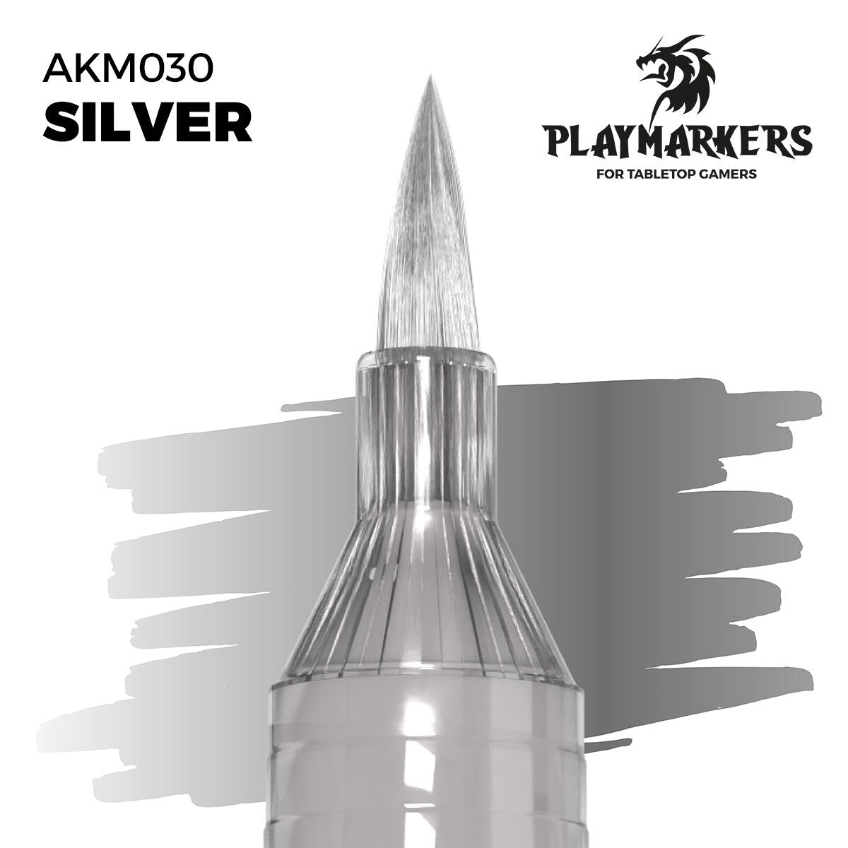 Silver - Playmarker - Brand New - Acrylic Paint Pens AK Interactive