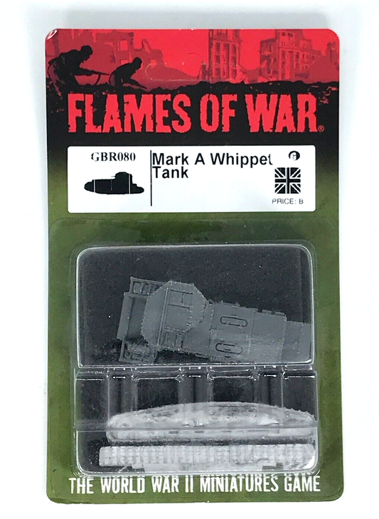 British WW1 Mark A Whippet Tank - Allies - Blister - Flames of War C1677