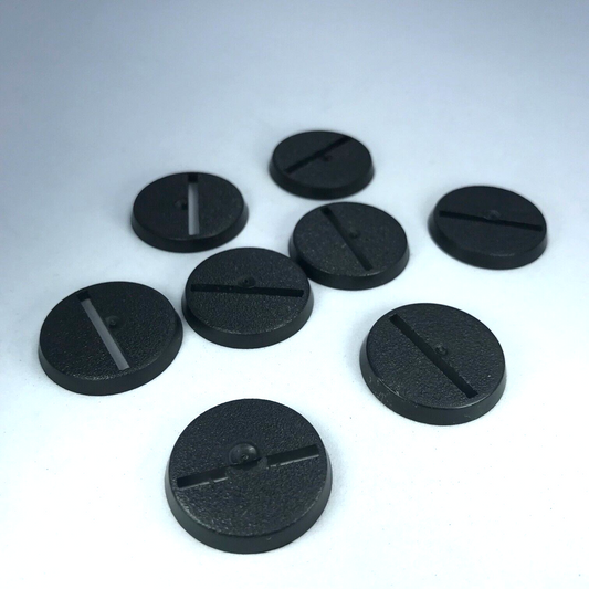 Original Games Workshop 25mm Round Slotta Bases Dated 2005 Warhammer 40K X10673