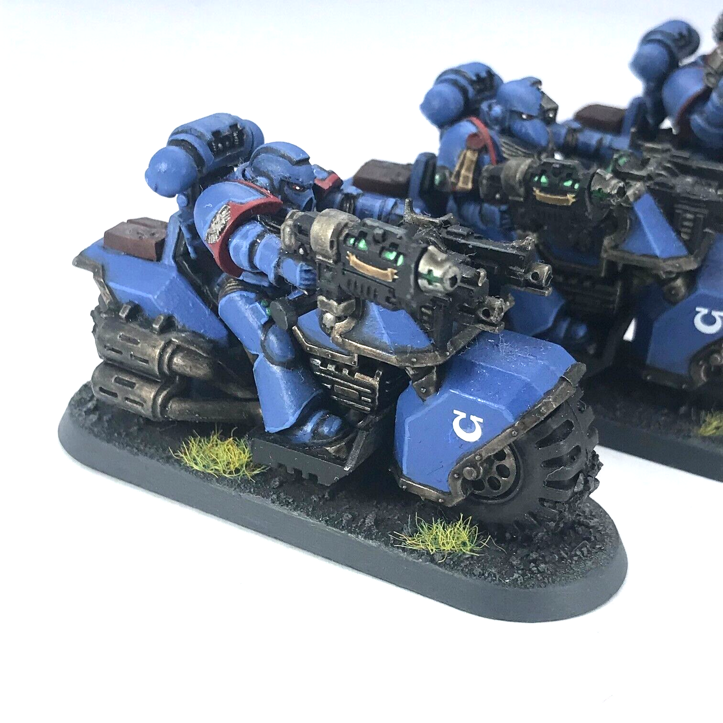 Classic Bike Squad Ultramarines Space Marine - Painted - Warhammer 40K C523