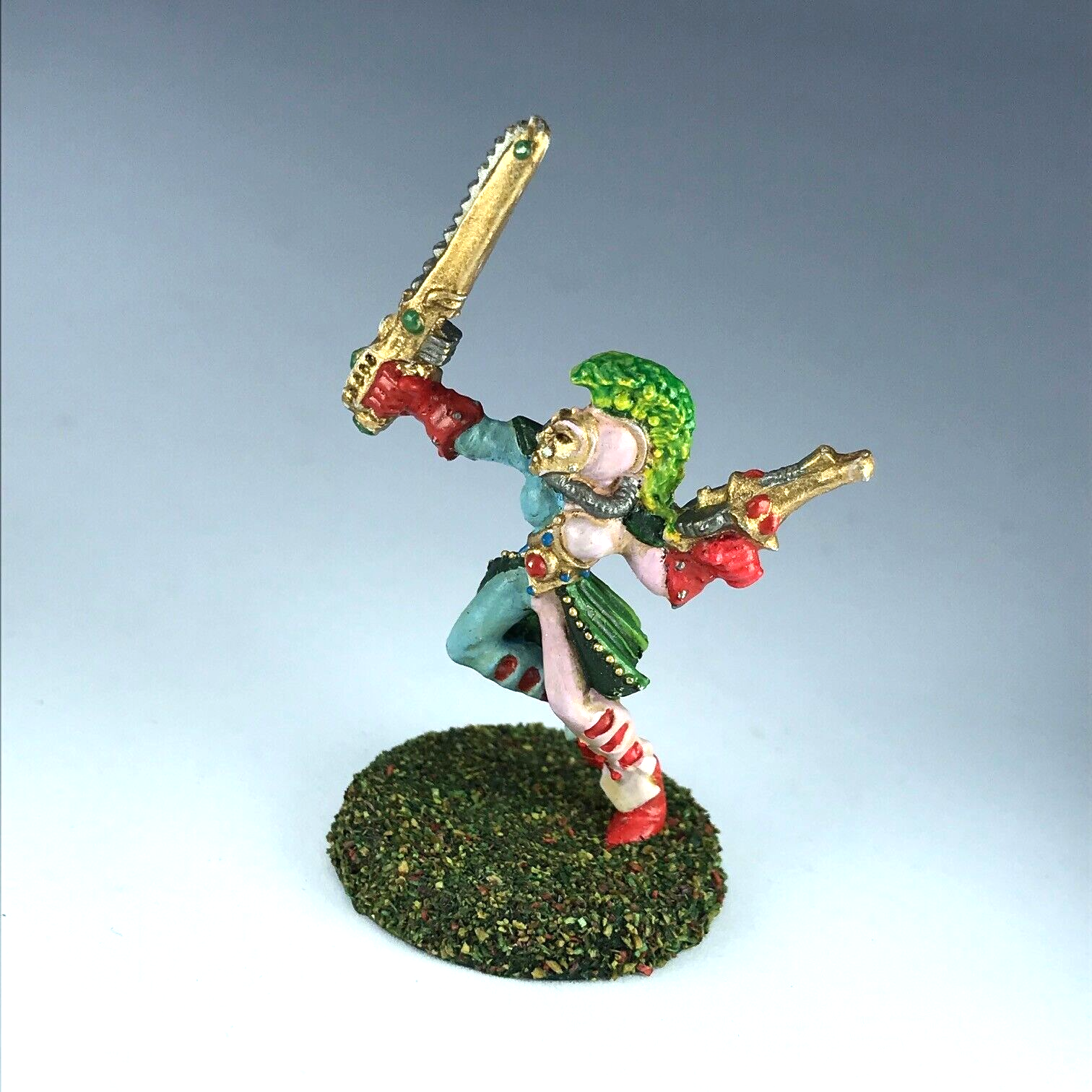 Classic metal eldar harlequin troupe aeldari - painted - warhammer 40k x12144