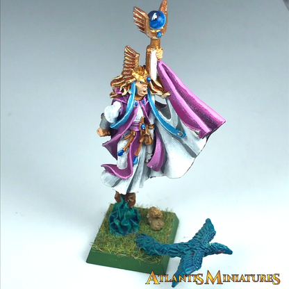 Classic High Elf Elves Mage Sorcerer Hero - Painted - Warhammer Fantasy X6362