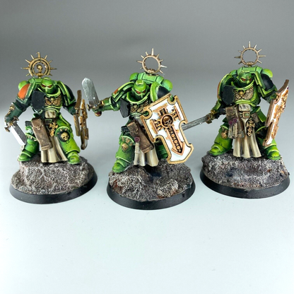 Salamanders Bladeguard Squad Space Marines - Painted - Warhammer 40K C3564