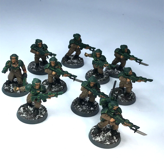 Cadian Infantry Squad Imperial Guard Astra Militarum Painted Warhammer 40K C2943