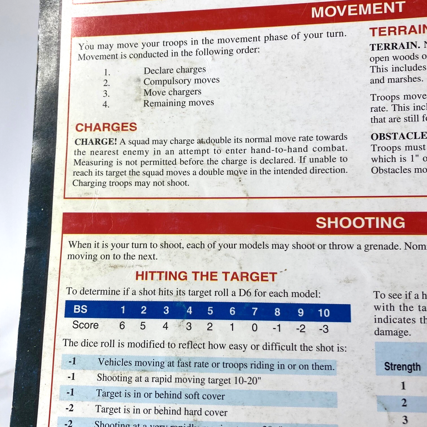 Warhammer Core Rulebook - 2nd Edition - 1993 Warhammer 40K Games Workshop M1729