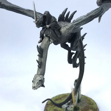 Winged Nazgul Ringwraith on Fellbeast LOTR / Warhammer / Lord of the Rings Metal