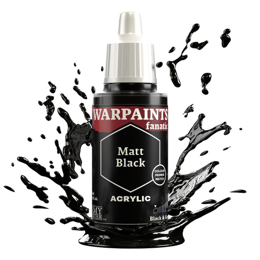 Matt Black Paint - Warpaints Fanatic 18ml - The Army Painter
