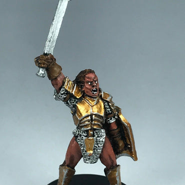 Metal Uruk Hai Captain - Painted - LOTR / Warhammer / Lord of the Rings X10108