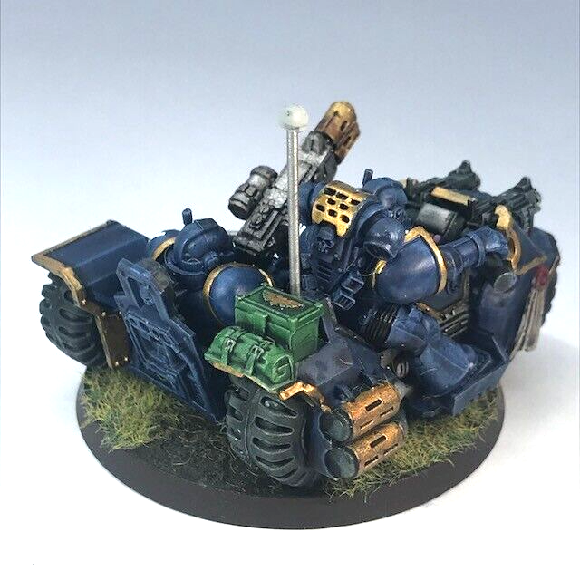 Space Marine Assault Bike Ultramarines - Painted - Warhammer 40K C4041