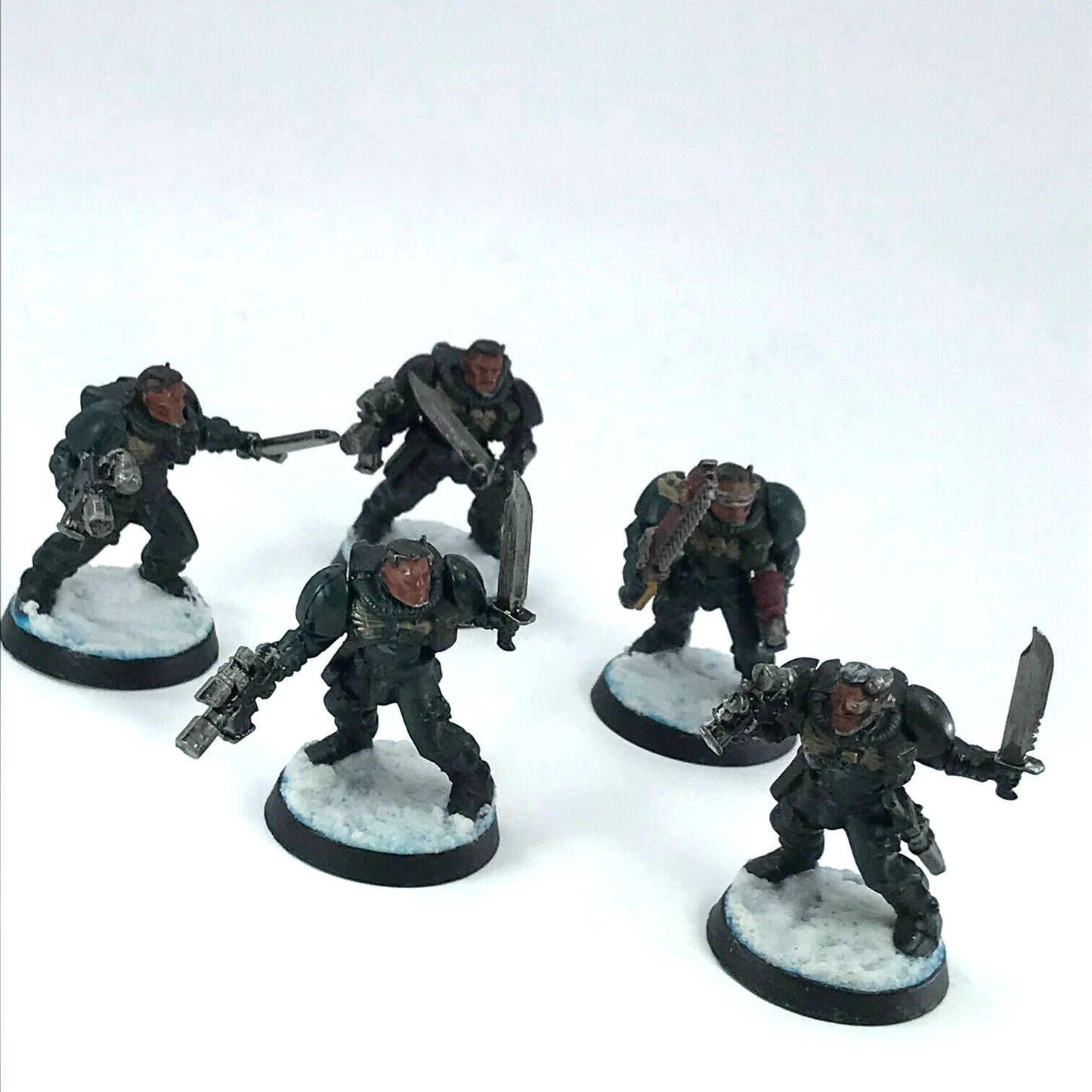 Dark Angels Scout Infantry Squad Space Marines - Warhammer 40K Painted C2664