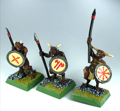 Ungor with Spear Beastmen Spearmen Classic Metal Painted Warhammer Fantasy X5135