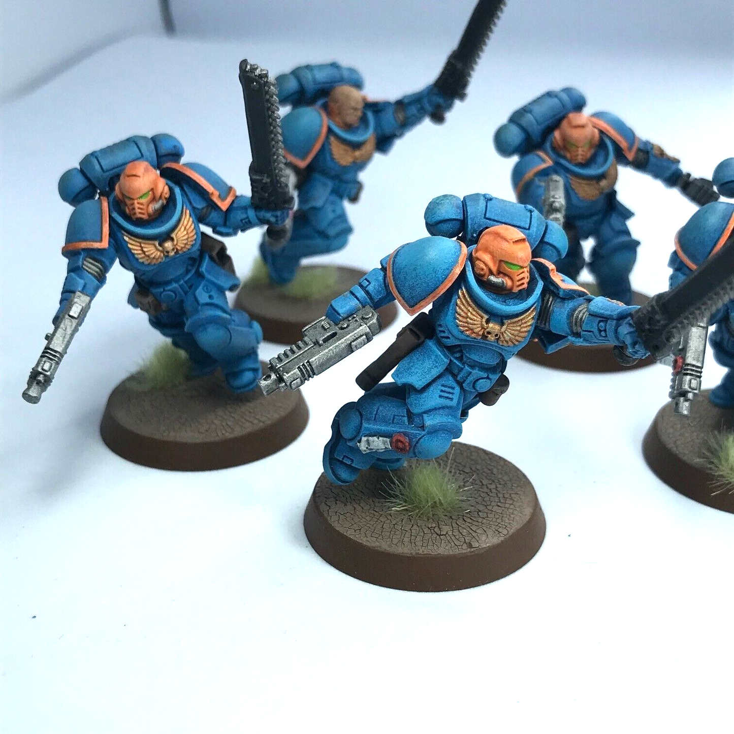 Space Marine Assault Intercessors - Painted - Warhammer 40K C3351
