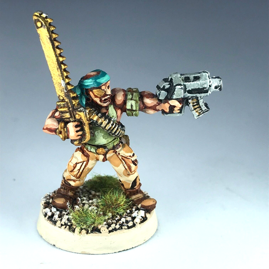 Classic Metal Catachan Sergeant Imperial Guard - Painted - Warhammer 40K X12307