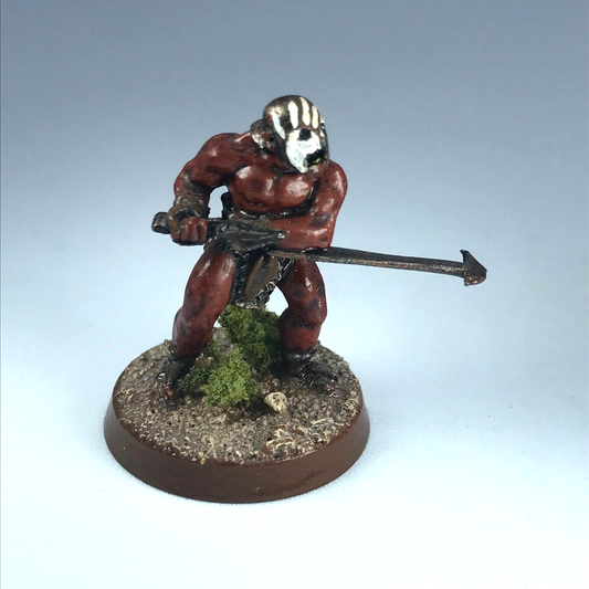 Uruk Hai Beserker - LOTR Warhammer Lord of the Rings Painted Metal X2337