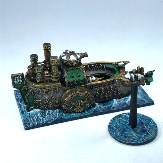 Dreadfleet Grimnirs Thunder And Dirigible Dwarf Ship Warhammer Board Game C3715