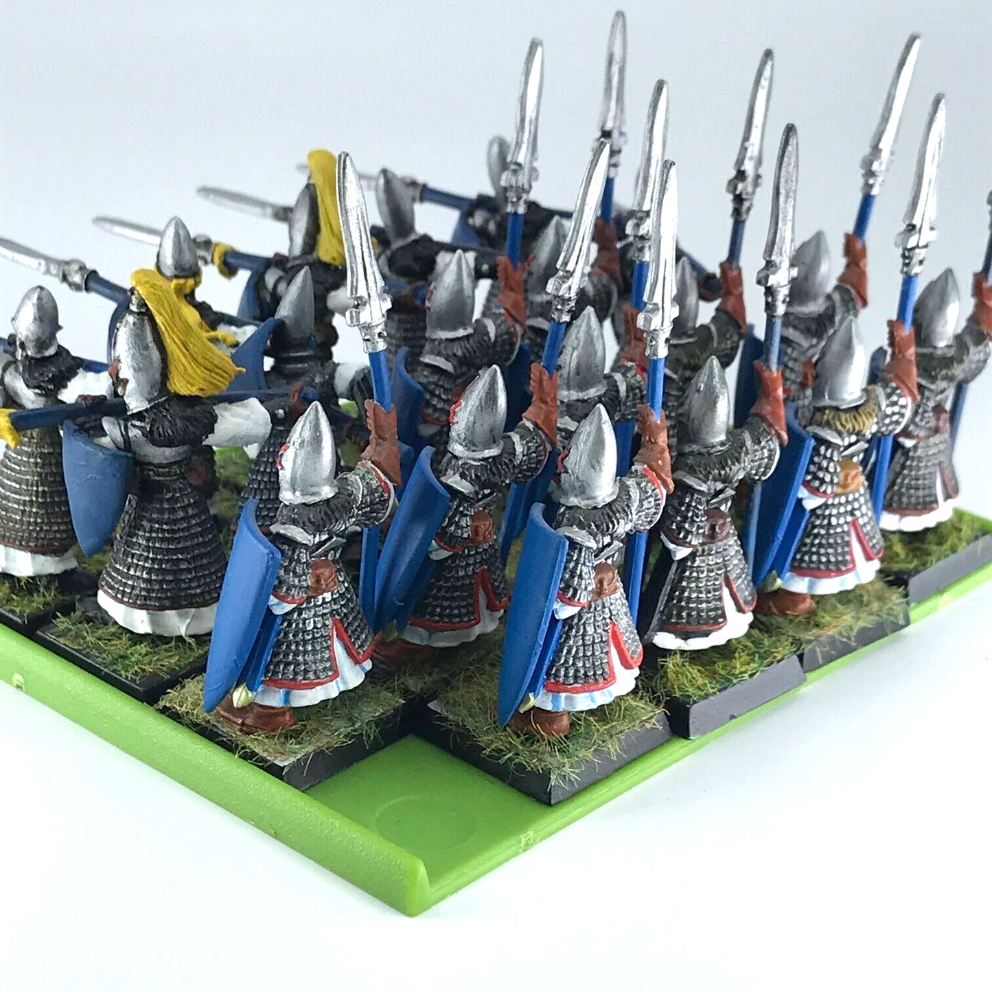 High Elves Spearmen Regiment - Warhammer Fantasy Painted - Some Metal