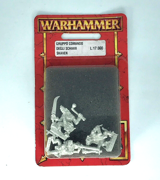 Classic Skaven Command Group Blister - Warhammer Fantasy Games Workshop C1110