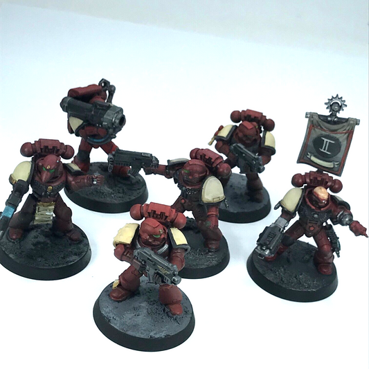 Blood Angel Squad Space Marines - Painted - Warhammer 40K C2304