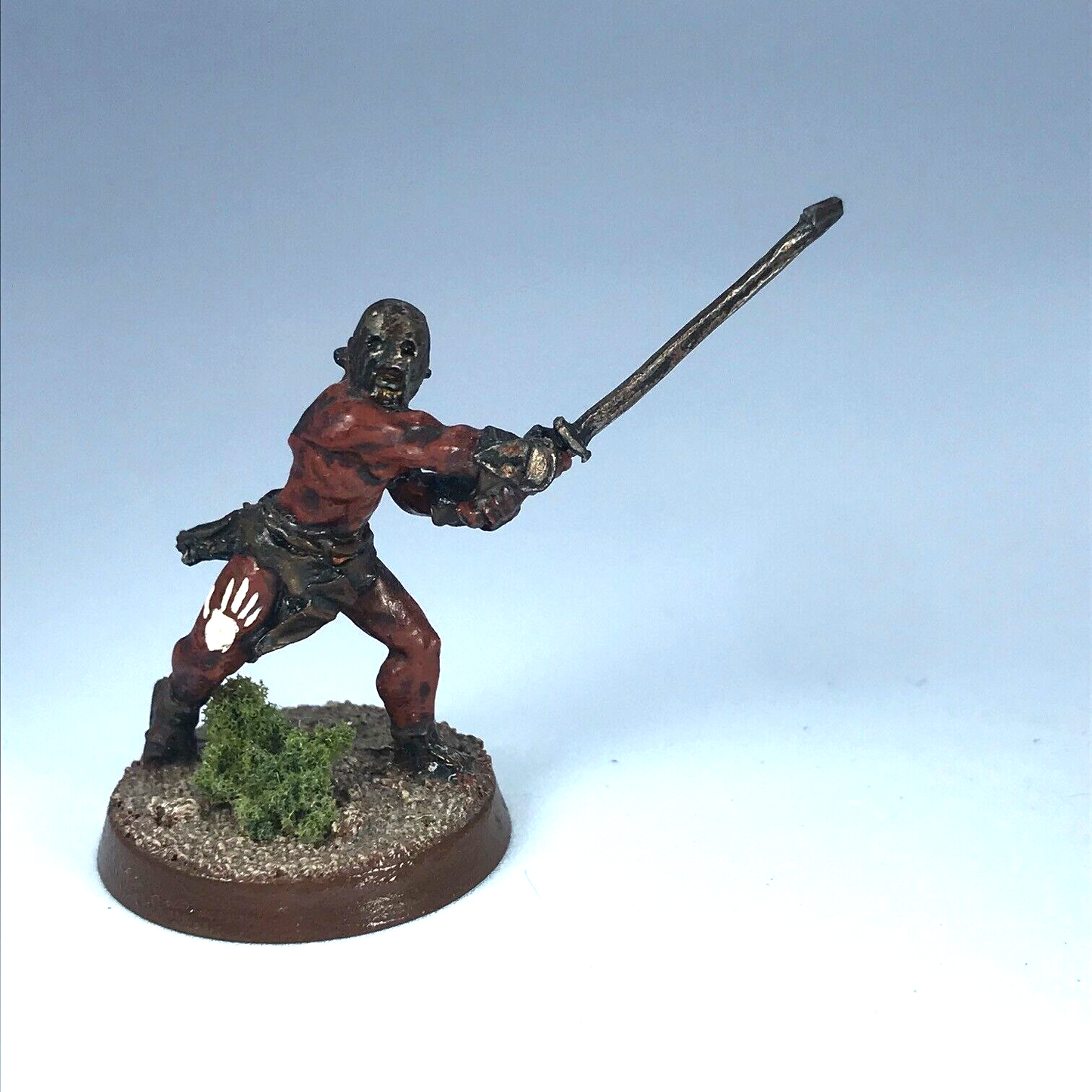 Uruk Hai Beserker - LOTR Warhammer Lord of the Rings Painted Metal X13004