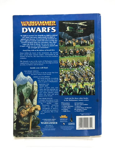 Dwarfs Codex Warhammer Fantasy - Warhammer Games Workshop M528