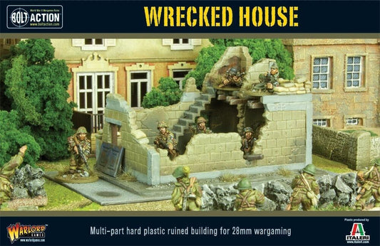 Wrecked House Terrain- Warlord Games Bolt Action Miniatures