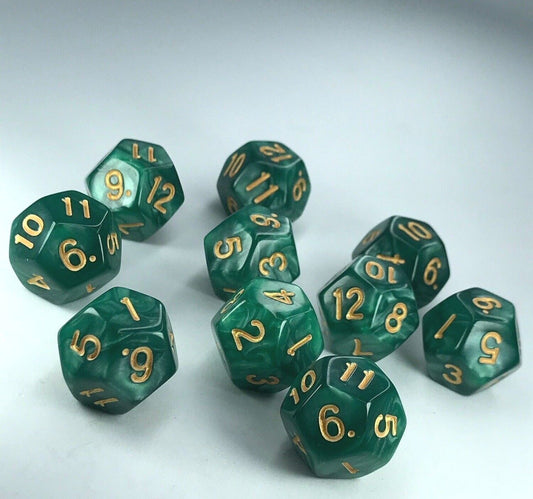 Unusual Playing D12 Poly Dice Educational Maths Warhammer - 12 Sided Dice - D44