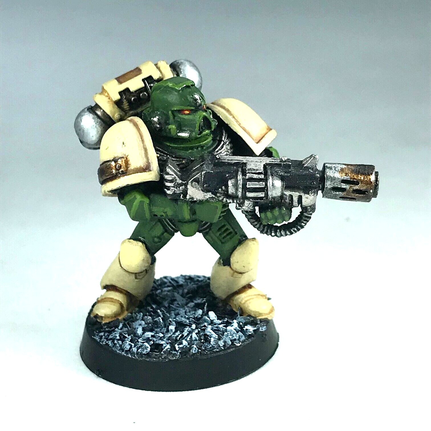 Metal classic space marine melta gun rogue trader - painted warhammer 40k x4270