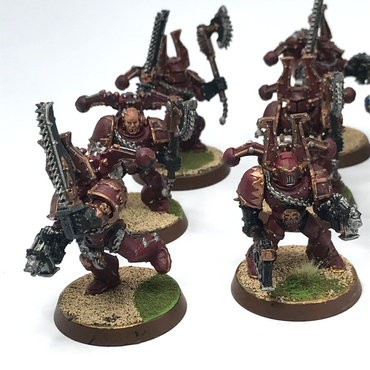 Chaos Space Marines Khorne Bezerker Squad - Painted - Warhammer 40K C2584