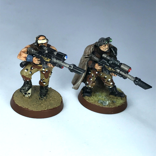 Astra Militarum Company HQ Sniper Pair - Painted - Warhammer 40K GW X1709