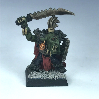 Classic Metal Goblin Boss Orcs & Goblins - Painted - Warhammer Fantasy X12669