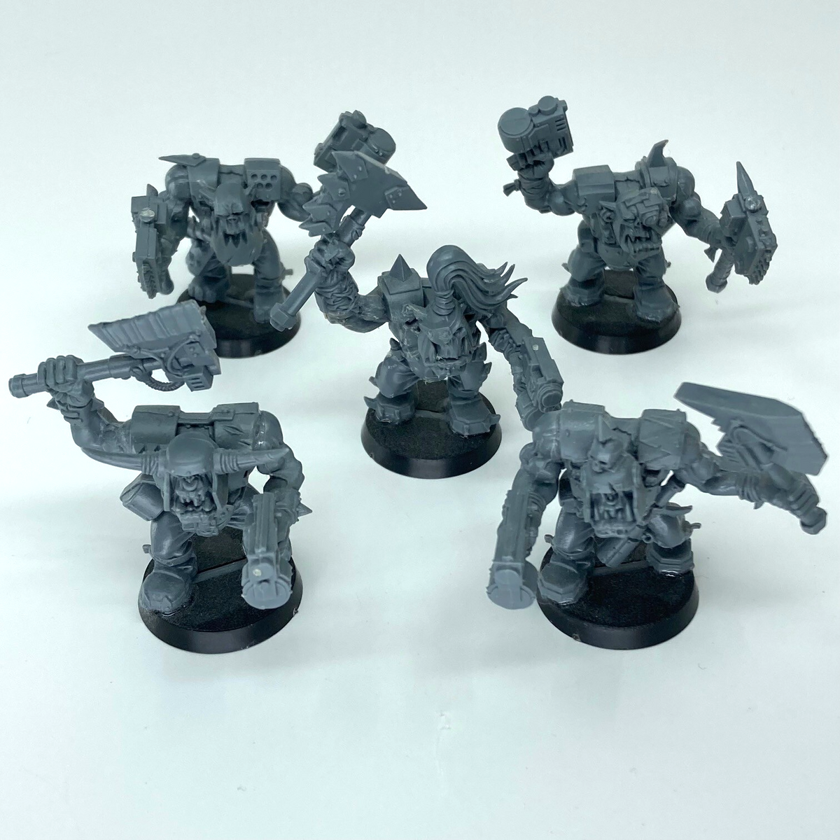 Figurine Games Workshop Warhammer 40k - Orks Nobz 2018 - vert/gris - TU Figurine Games Workshop Warhammer 40k - Orks Nobz 2018 - vert/gris - TU