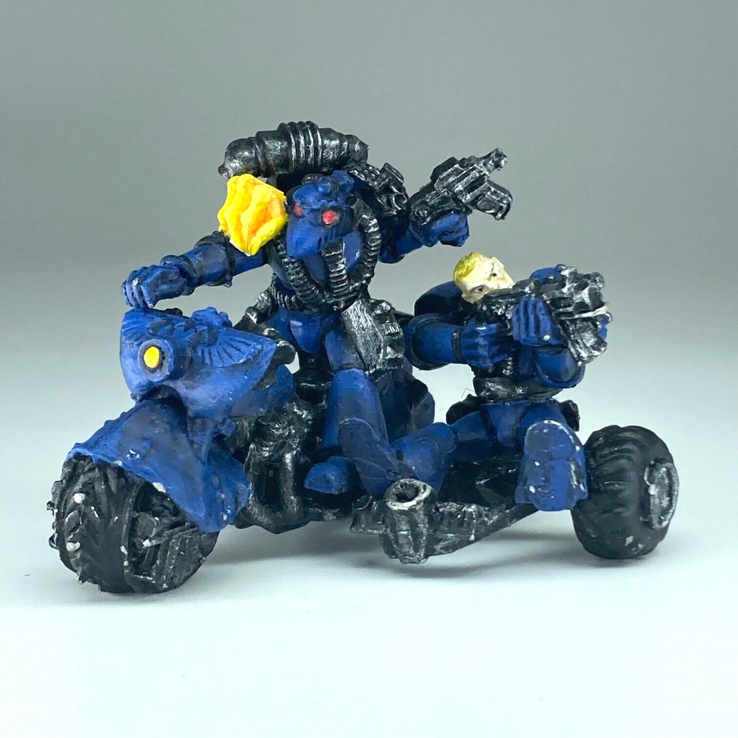 Ultramarine attack bike space marines rogue trader - warhammer 40k metal x4689