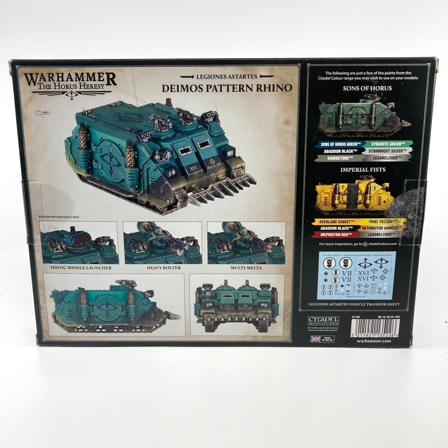 Deimos Pattern Rhino - The Horus Heresy Legiones Astartes Games Workshop W162